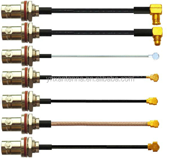 2 Conductor RG1.13 Cable SMA Female Connector Pigtail Cable for Antenna Requirement