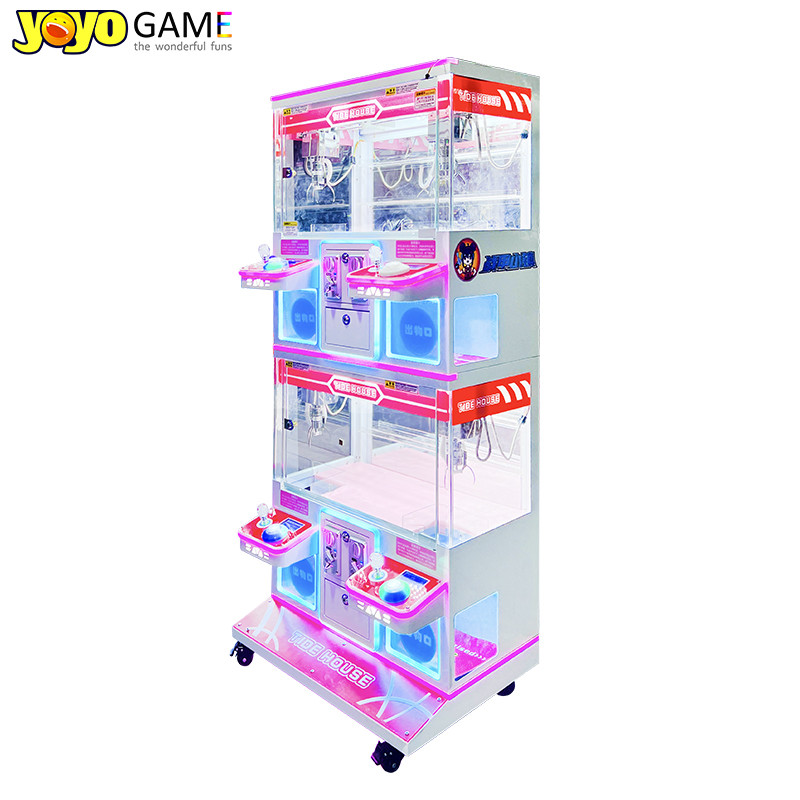 Claw machine Coin Operated plush Owl Claw machine Candy banknotes and coins operated 4 claw machine