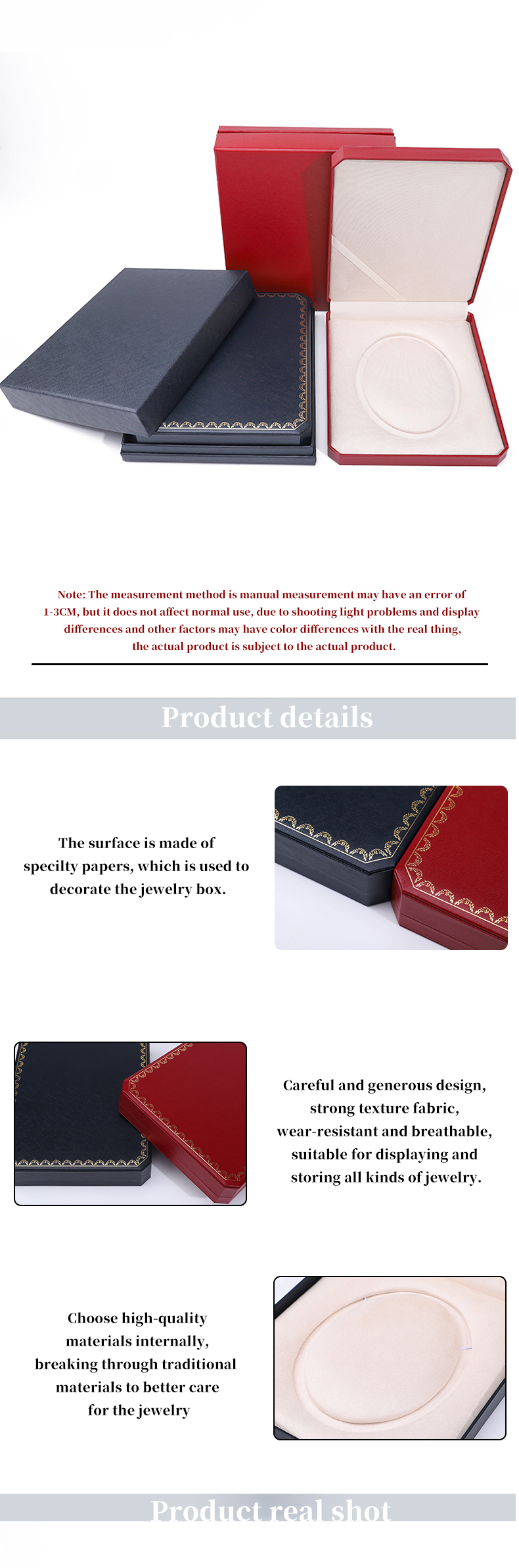 Custom Logo Square Paper Jewelry Box Packaging Luxury Style For Necklace