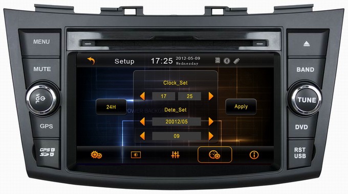 Autoradio DVD GPS TV for Suzuki Swift 2011-2012 with mp3 player OCB-7055