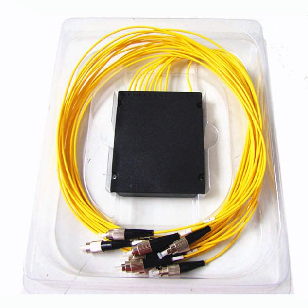 Fc Upc 1x8 Plc Internet Singlemode Fiber Optic Splitter Abs Cassette Type