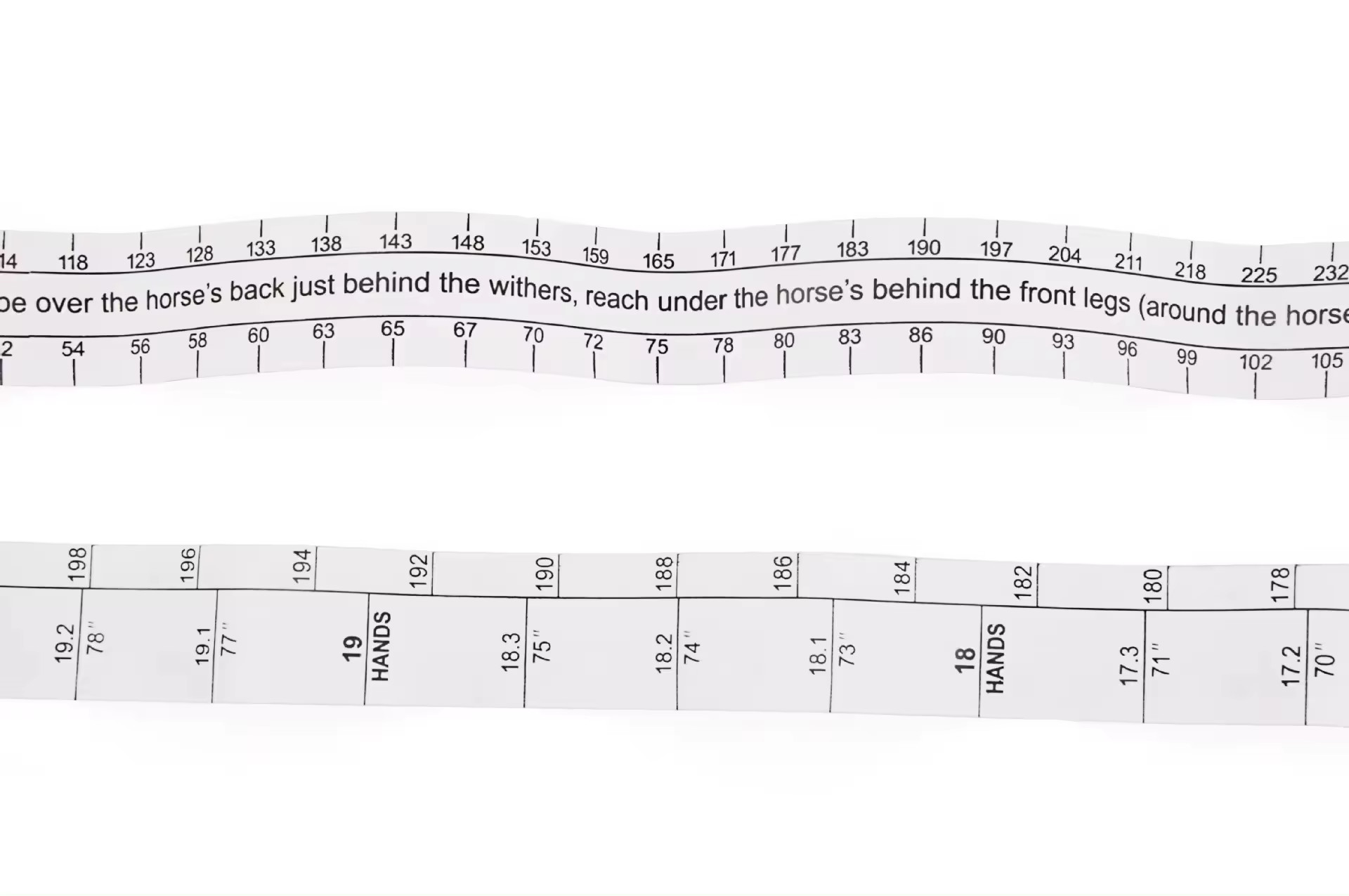Portable Horse Height Measuring Tape Multifunctional Bust Measuring Horse Weight Body Tape Measure