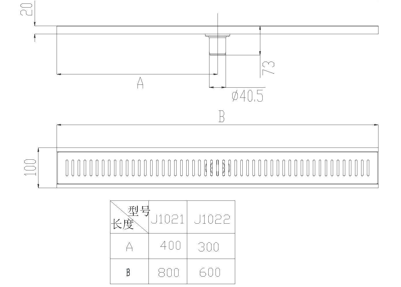 Stainless Steel Linear Shower Floor Drain Shower Channel Drain Outdoor Floor Drain Bathroom Floor Drain