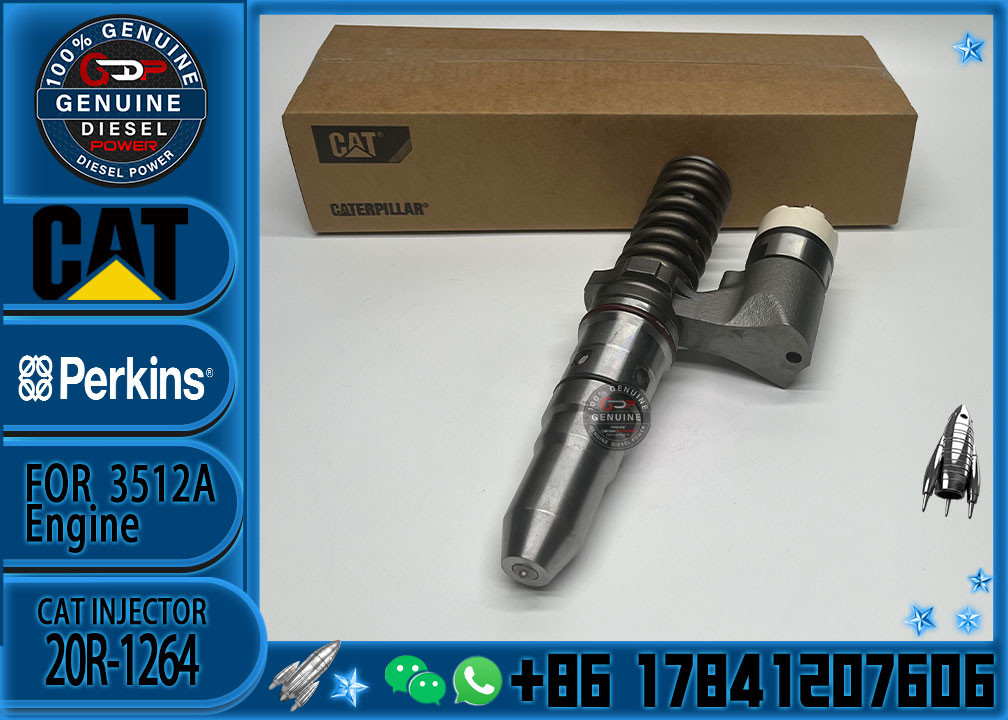 Common Rail Injector Nozzle 20R1264 3861752 Fuel Injector Assy 20R-1264 386-1752 For 3512B Excavator Diesel Engine