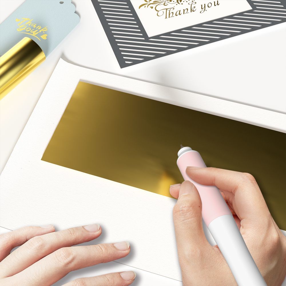 1.5A 2.5mm Nib Foil Transfer Machine , Hot Foil Pen For DIY Cards