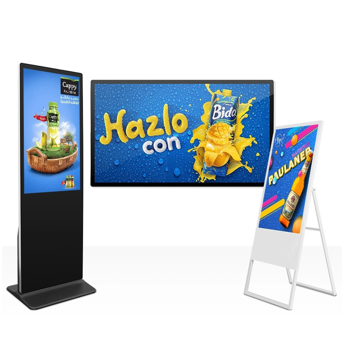 I5 Advertising Player 256GB Advertising Screen Display WiFi Bluetooth With Speakers