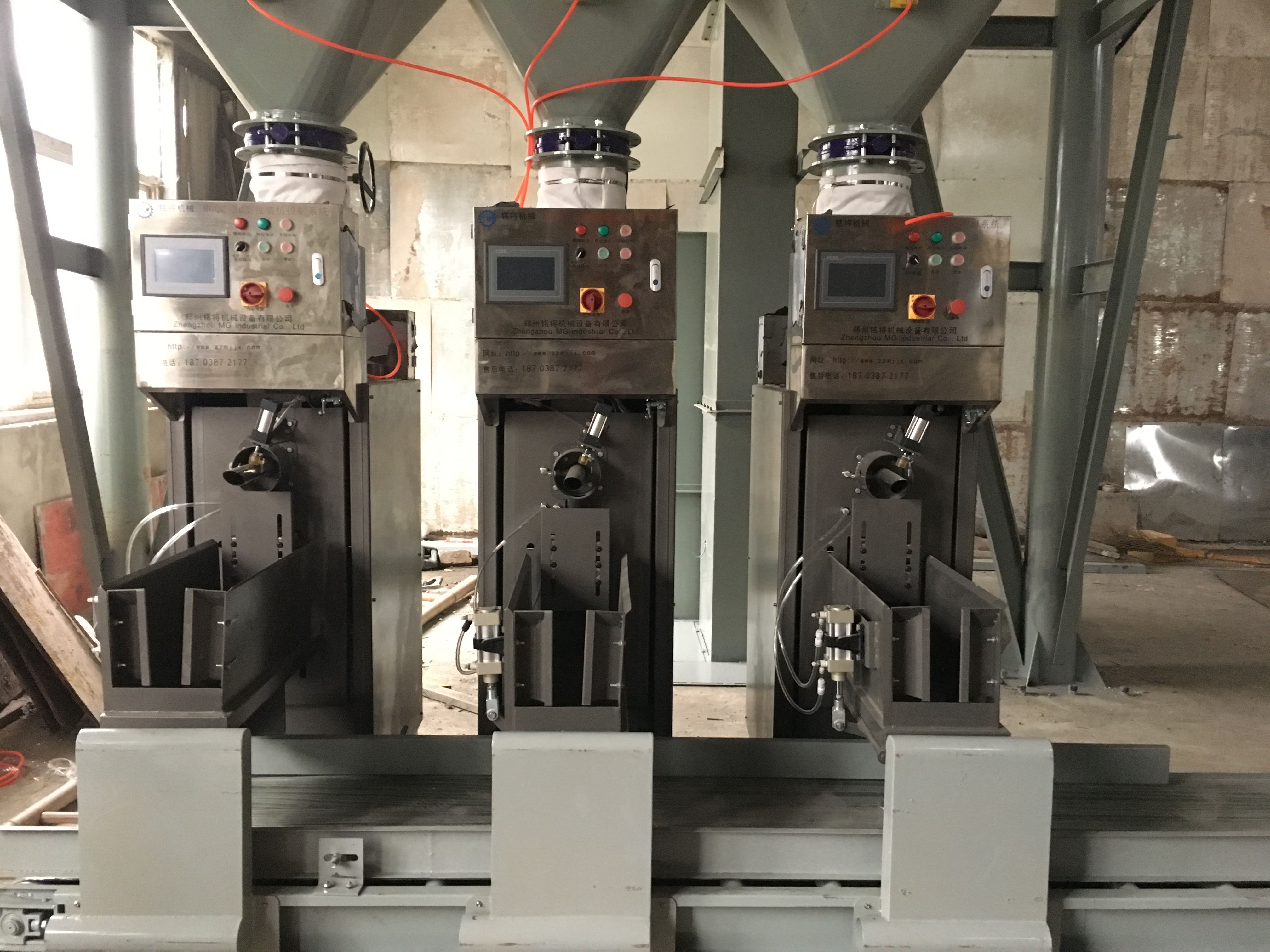 Packing machine equip on dry mortara machines