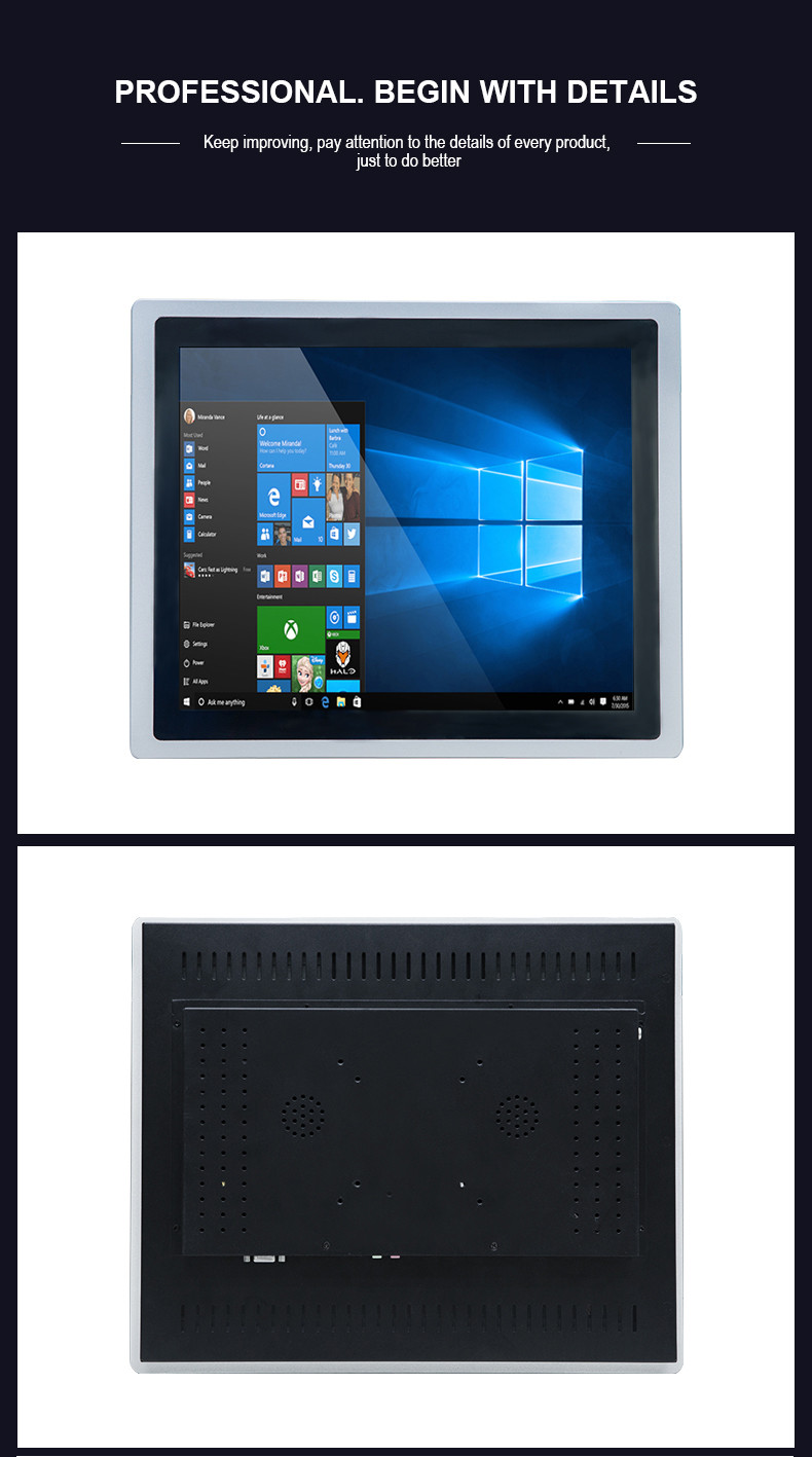 Embedded 12 Inch Capacitive Touch Screen Industrial Android All In One Panel PC