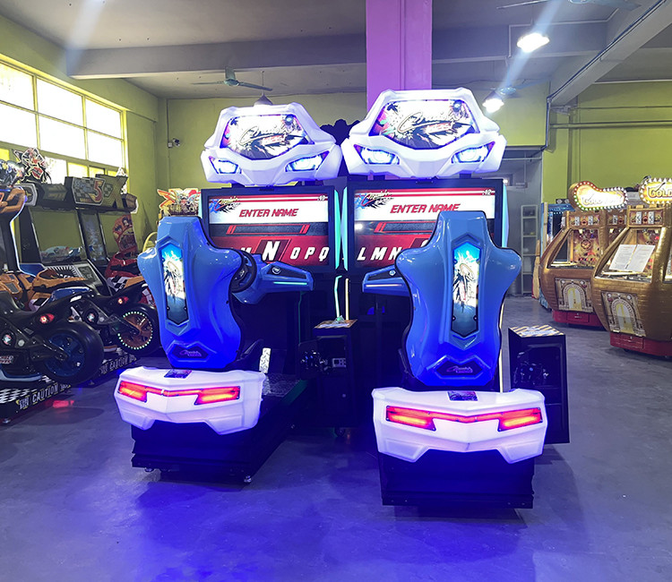 42" LCD Dynamic Seat Racing Game Machine Steering Wheel Cruisin Arcade Machine
