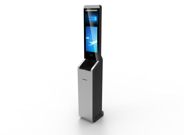 Quality Security Checkin Free Standing Kiosk , Card Swipping / Barcode Scanning for sale
