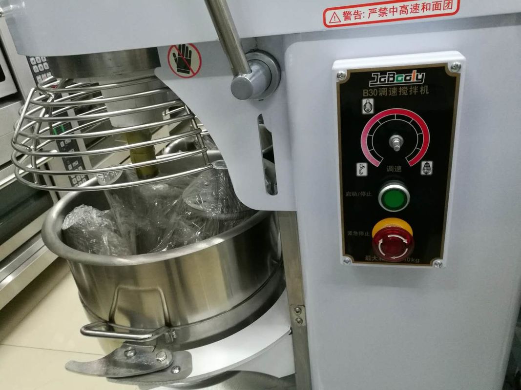Food Processing Equipments Eggbeater And Dough Mixer Frequency Conversion Speed 30L Max.Kneading 10KG
