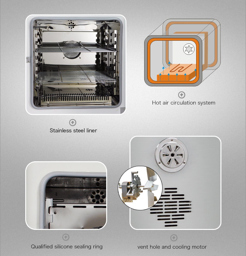 300C Laboratory Dryer Oven Force Air Circulating PCB Drying Oven