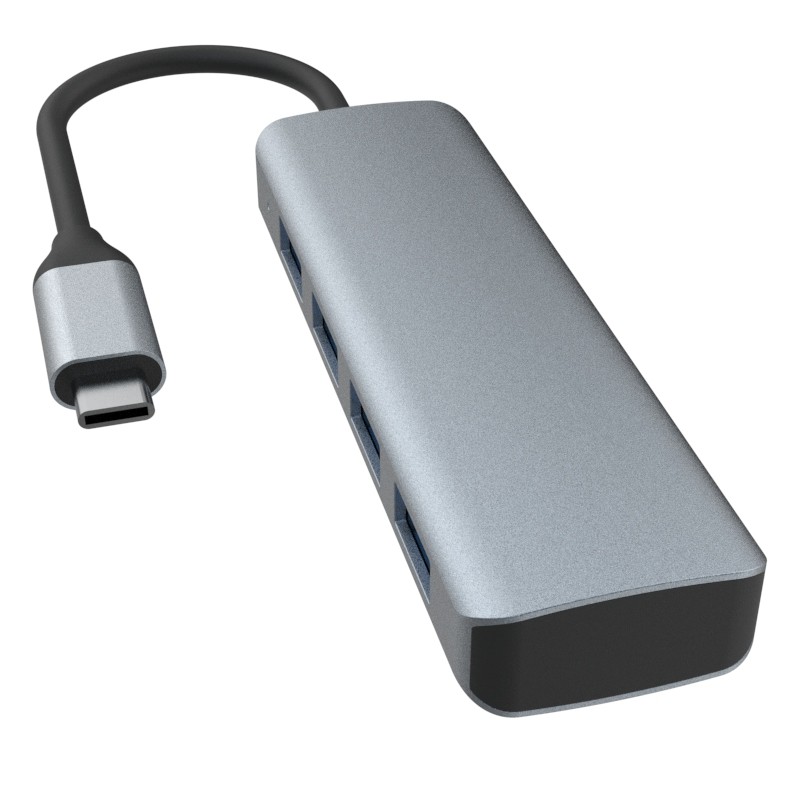 Usb C To 4 Port Usb 3.0 Hub Expansion Dock USB Type-C To 4 USB 3.0 HUB Aluminum Alloy 5G Transmission