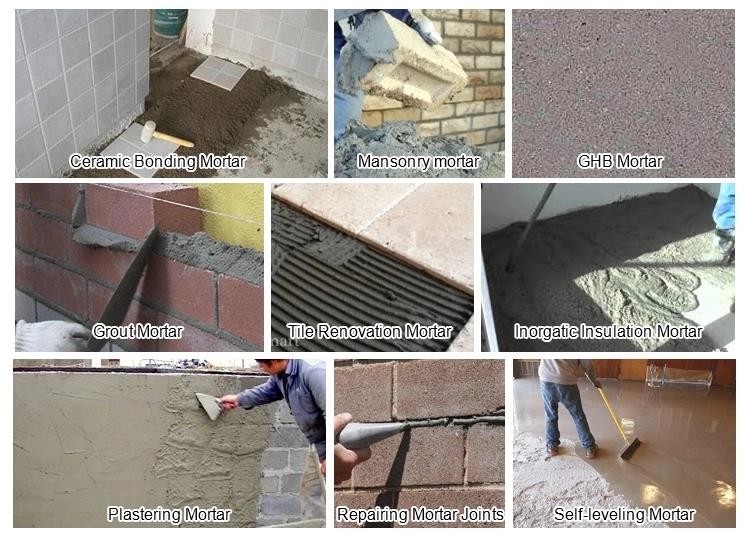 Economy Simple Dry Mortar Production Line Easy Operation Tile Grout Premix Powder Cement