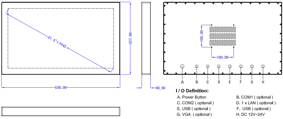 PCAP Stainless Steel Panel PC