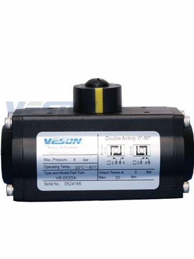 Spring Return Valve Veson Pneumatic Air Actuator 3 Position