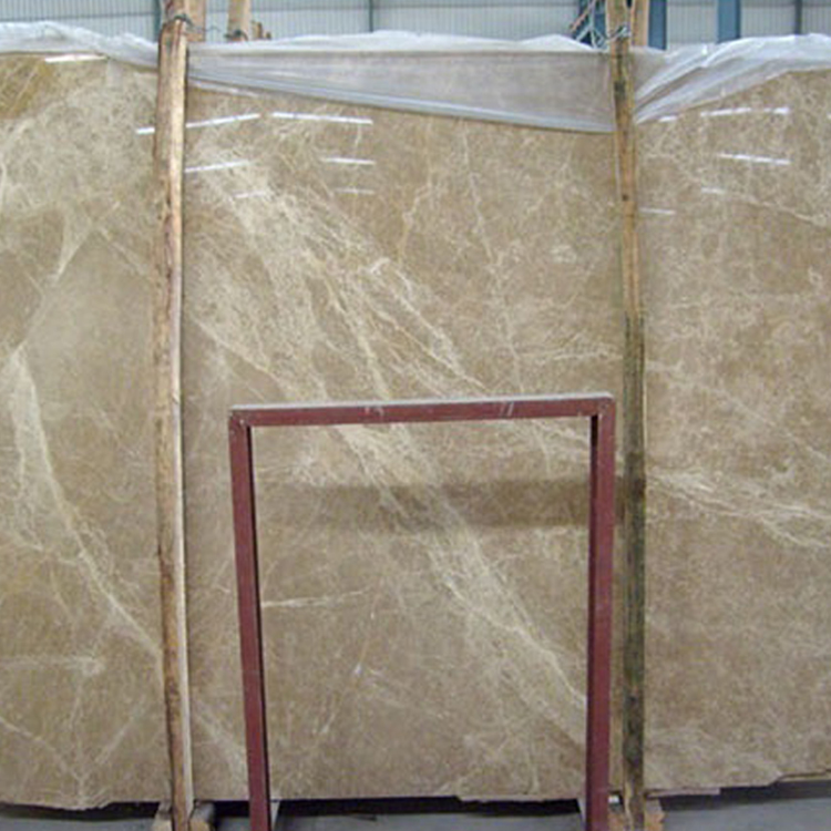 Home Decoration Light Emperador Marble Slab , Marble Bathroom Countertops