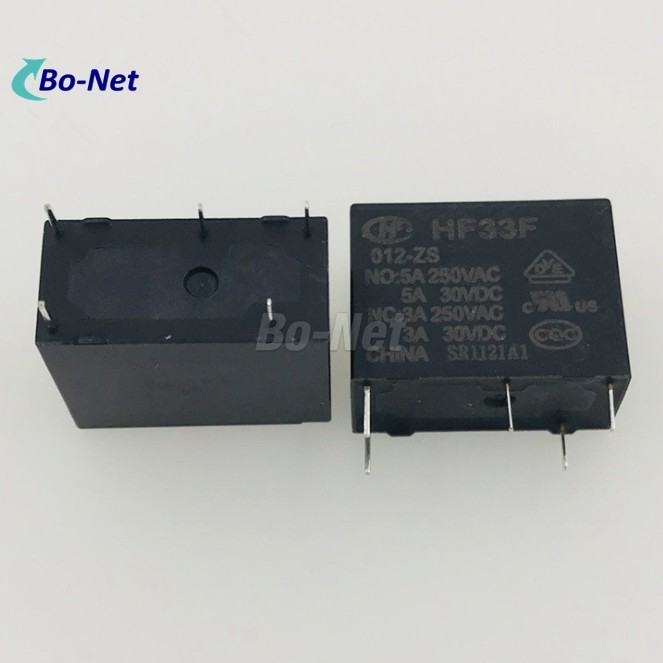 HF33F-012-HS3 Electronic components New Original 12V Relay HF33F-012-HS3 5A 4 PIN Power Relay A Group Of Normally Open
