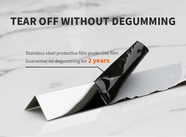 Bead Stainless Steel L Shaped Trim 2438mm Pvd Color Coating Tile Corner