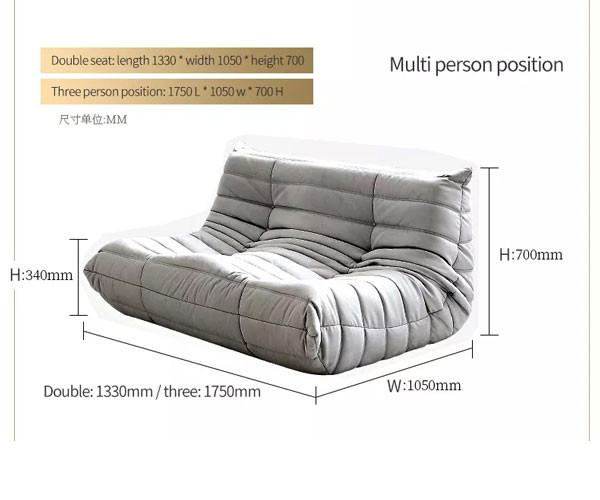 Fabric Single Seater Armchair High Density Foam Living Room Leisure Sofa