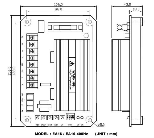 automatical voltage regulator EA16