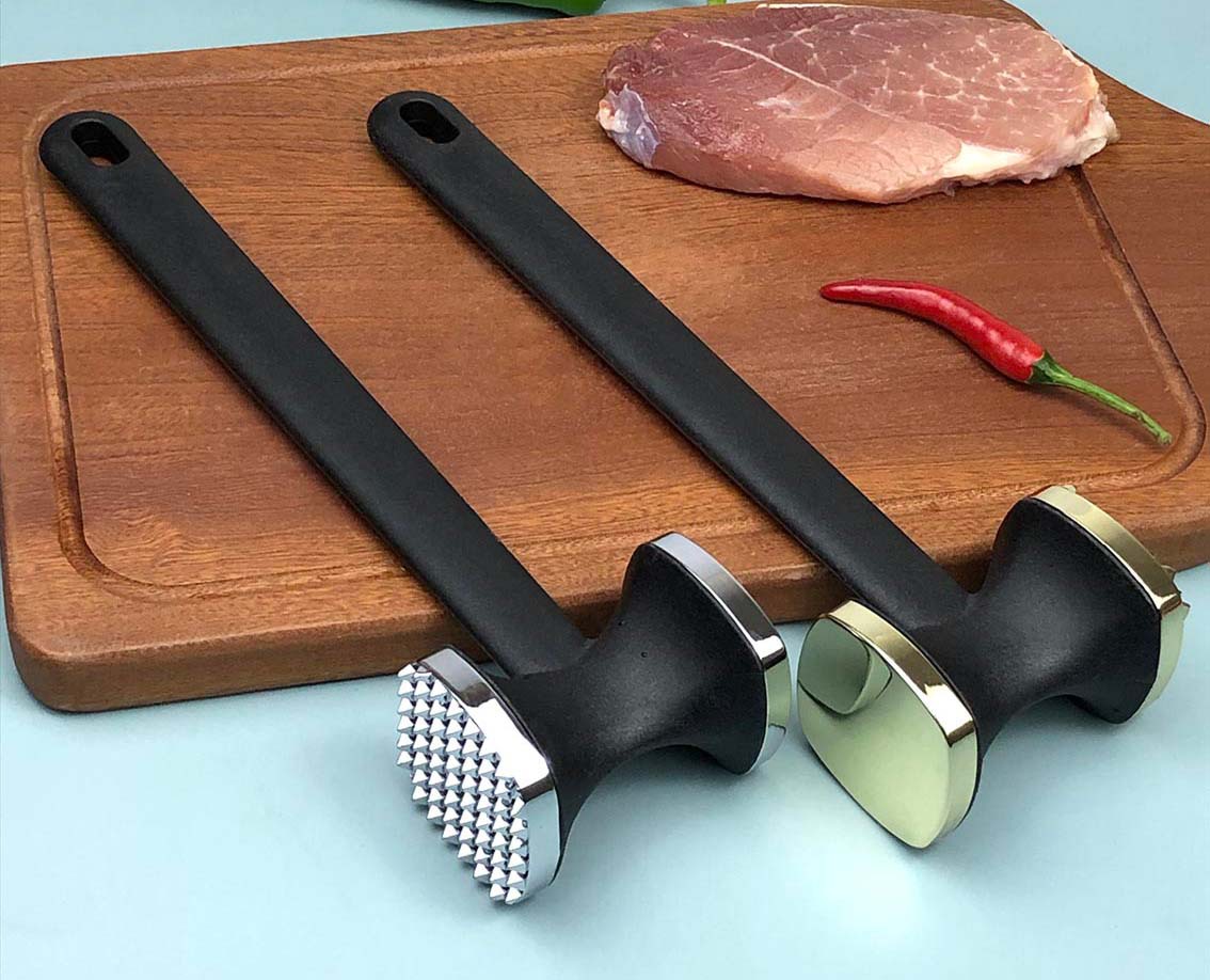 Meat Poultry Tools Heavy-Duty Zinc Alloy Hammer for and Easy Meat Tenderizing at Home