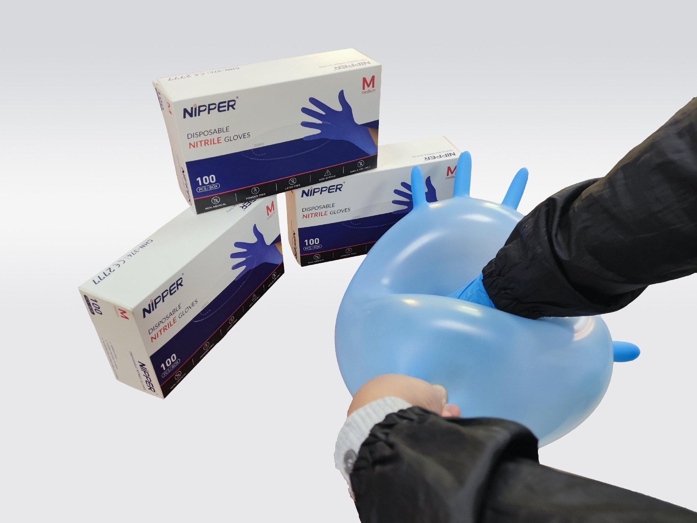 Powder Free Medical Safety Gloves Home Use Househand Vinyl Pvc