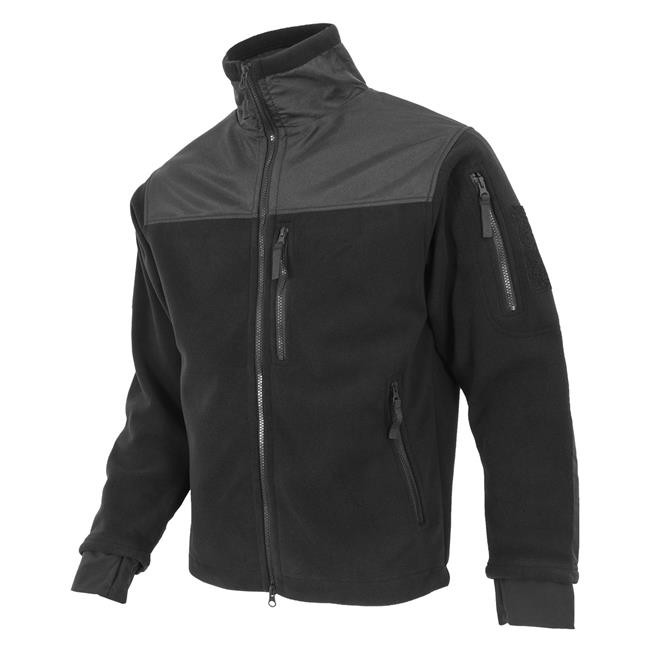 Wear Resistant Tactical Soft Shell Fleece Jacket Long Lasting Durability