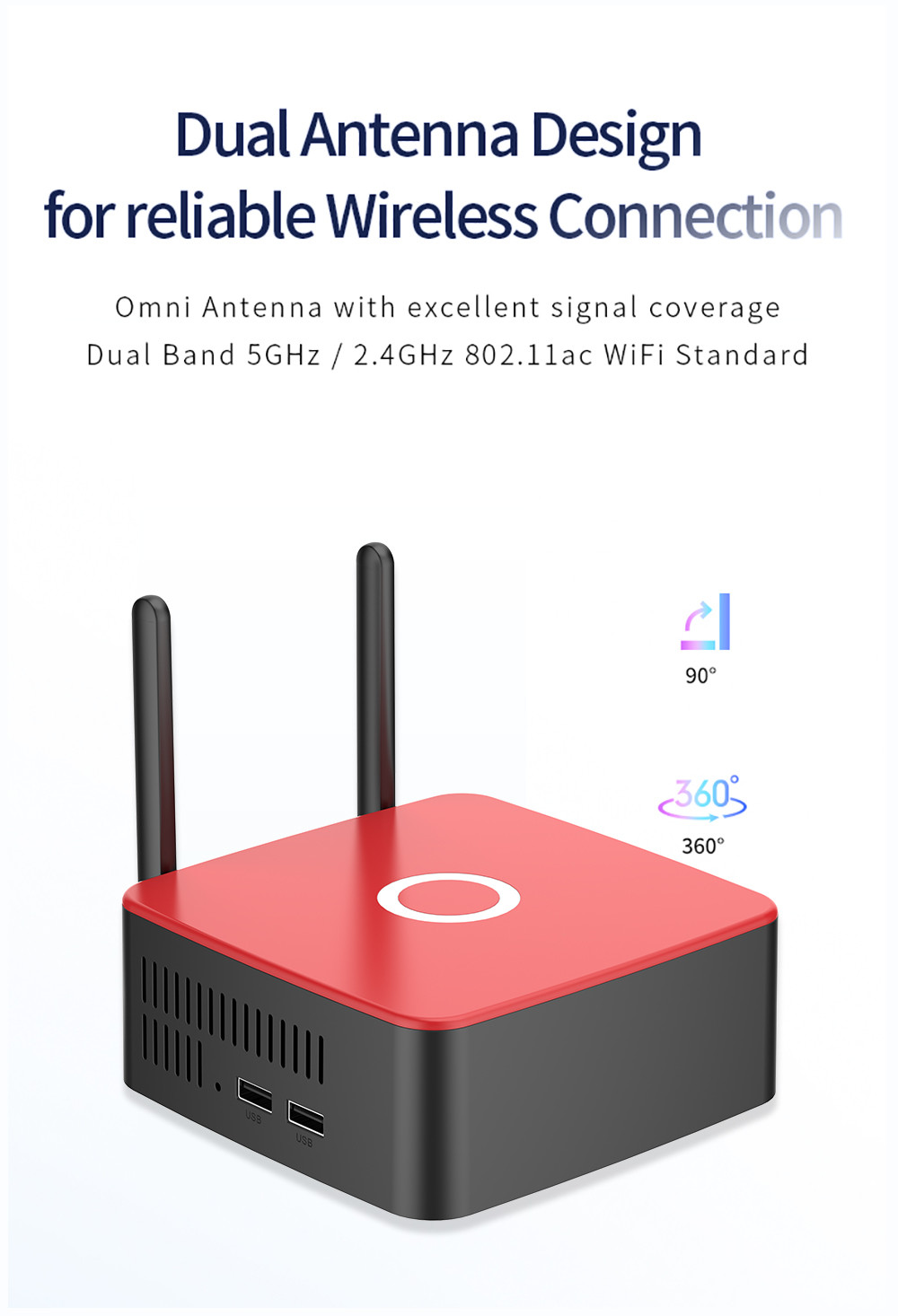 2 Screens Wireless Hdmi Transmitter 4K Airplay Miracast WiDi Chromecast