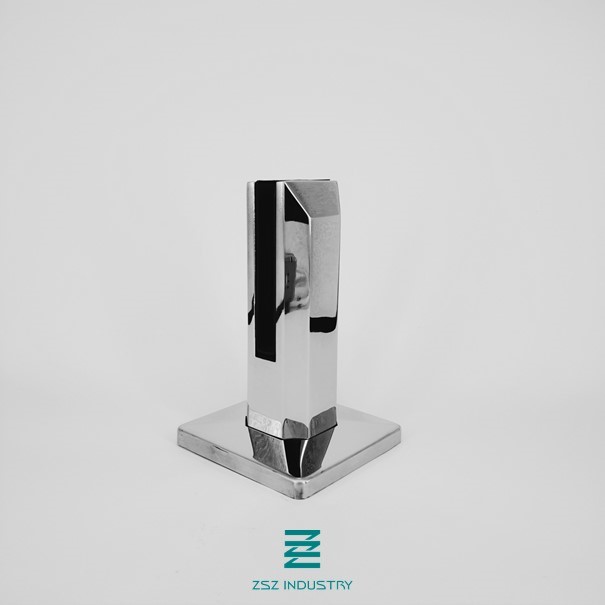 Stainless Steel 304 or 316 Frameless Glass Spigots Square Model 50x50x160mm D50X50mm x H160mm