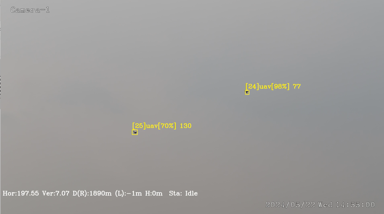 IP66 Drone Detector Multi Spectral Target Recognition System with EO IR Tracking