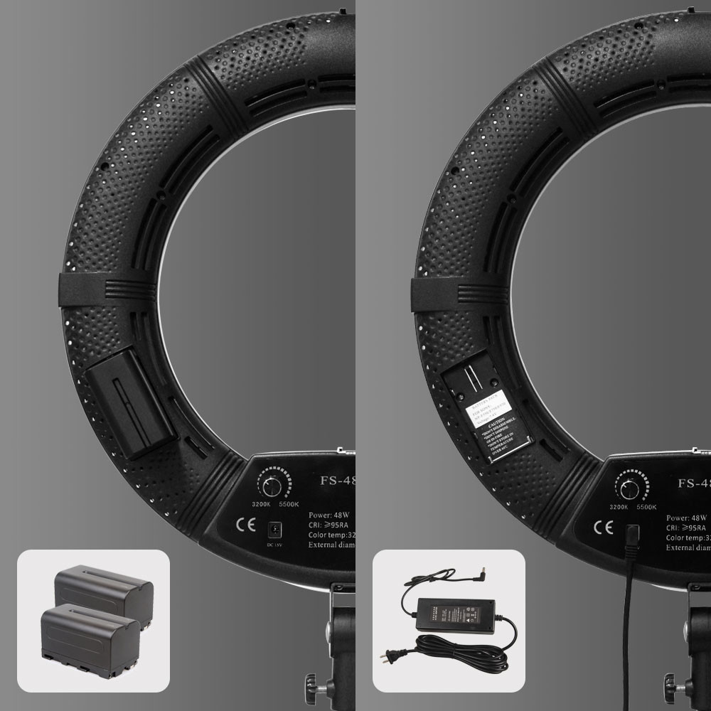 Fs-480 48w 18inch LED Ring Photographic Light for Makeup Beauty led Phone Holder Selfie Camera Led Ring Light