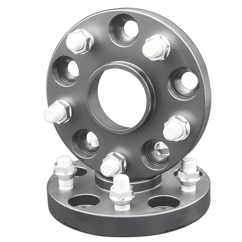 Anodized Black Forged Aluminum Wheel Spacers 5x120 Bolt Pattern For TESLA Model 3