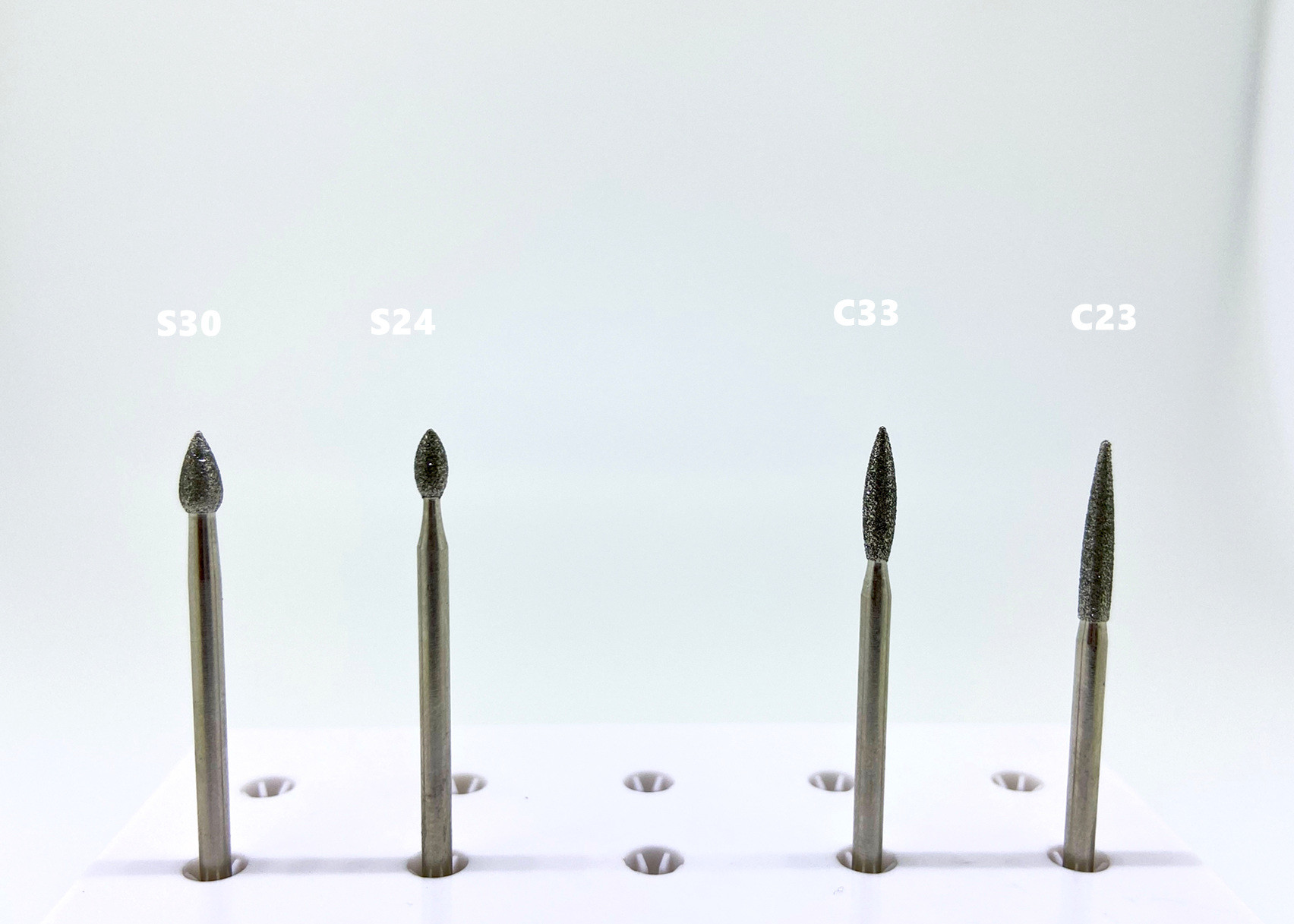 Bud Shape Diamond Grinding Stones Electroplated Polishing Bur Dental