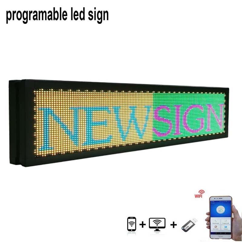 Outdoor 220V LED Scrolling Display Board P5 Led Sign For Car Back Window