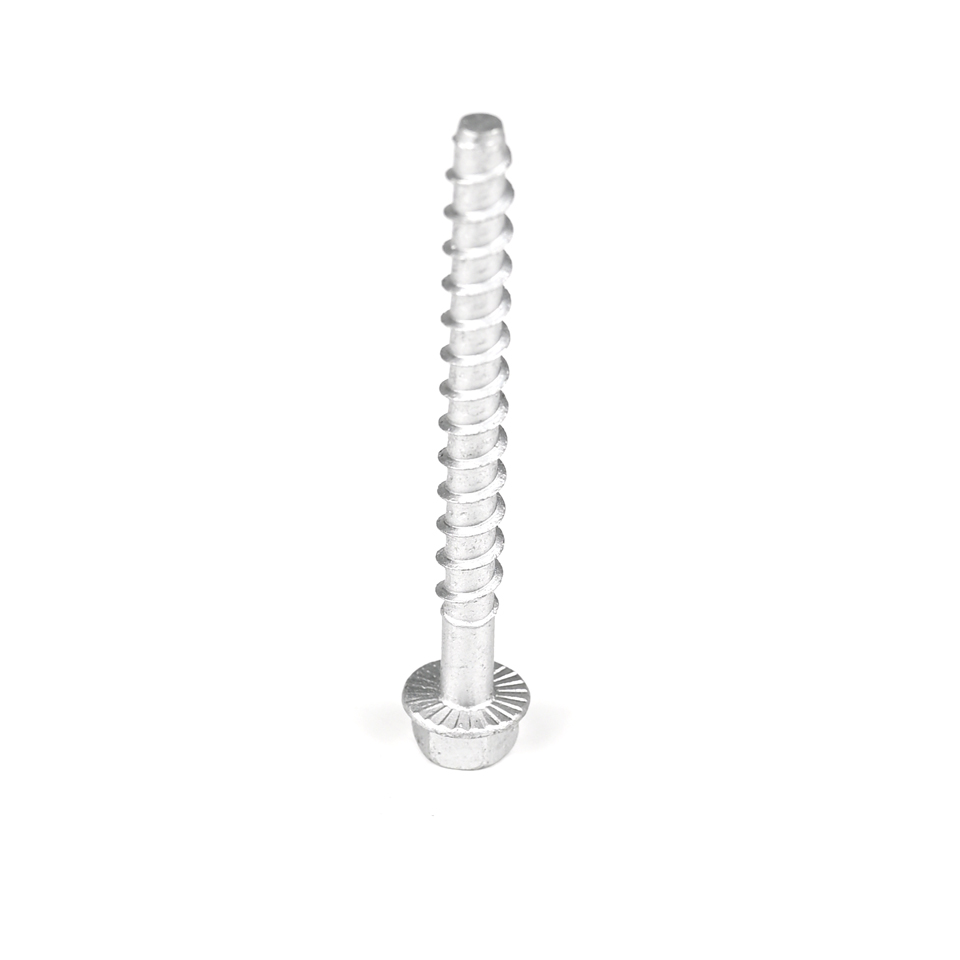 Plain Finish Hexagonal Cement Screws for Concrete Anchoring in Masonry Support Systems