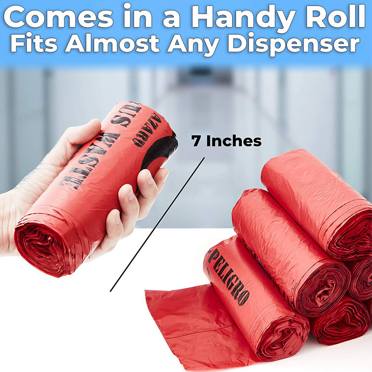 Hospital OPP / PE Biohazard Trash Bag Disposal For Infectious
