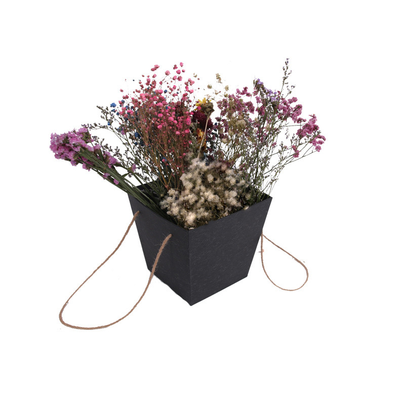 PDF CDR AI Square Cardboard Flower Boxes EVA Insert With Handle