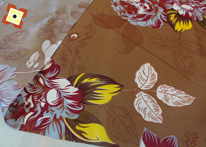 Our Factory Sells Gold Powder Disperse Warp Knitted Printed Mattress Fabric Directly