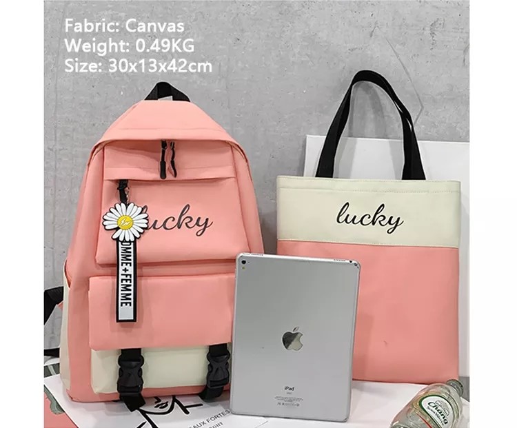 Multifunctional Kids School Bag Set 5 In 1 Waterproof Student Bag 1.37 Inch