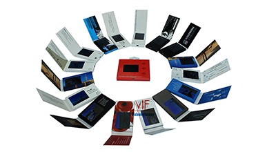 7 Inch Monitor Lcd Video Mailer , Video Brochure Card 1024 X 600 Resolution