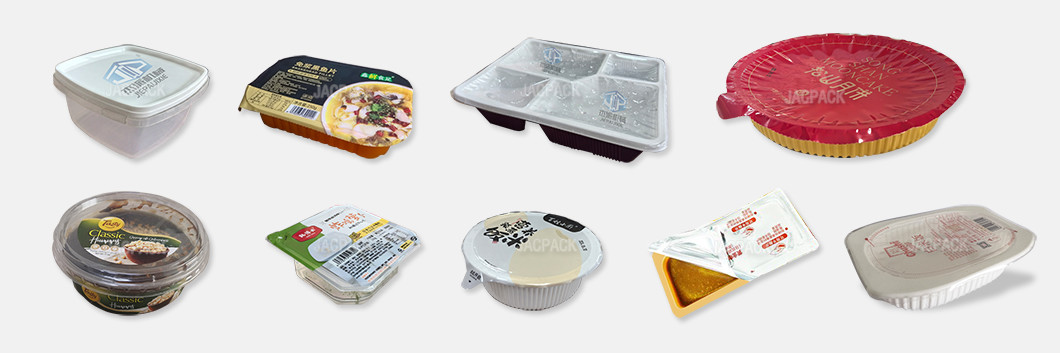 PLC Controlled MAP Tray Sealer Machine for seafood tray vacuum gas flushing sealing