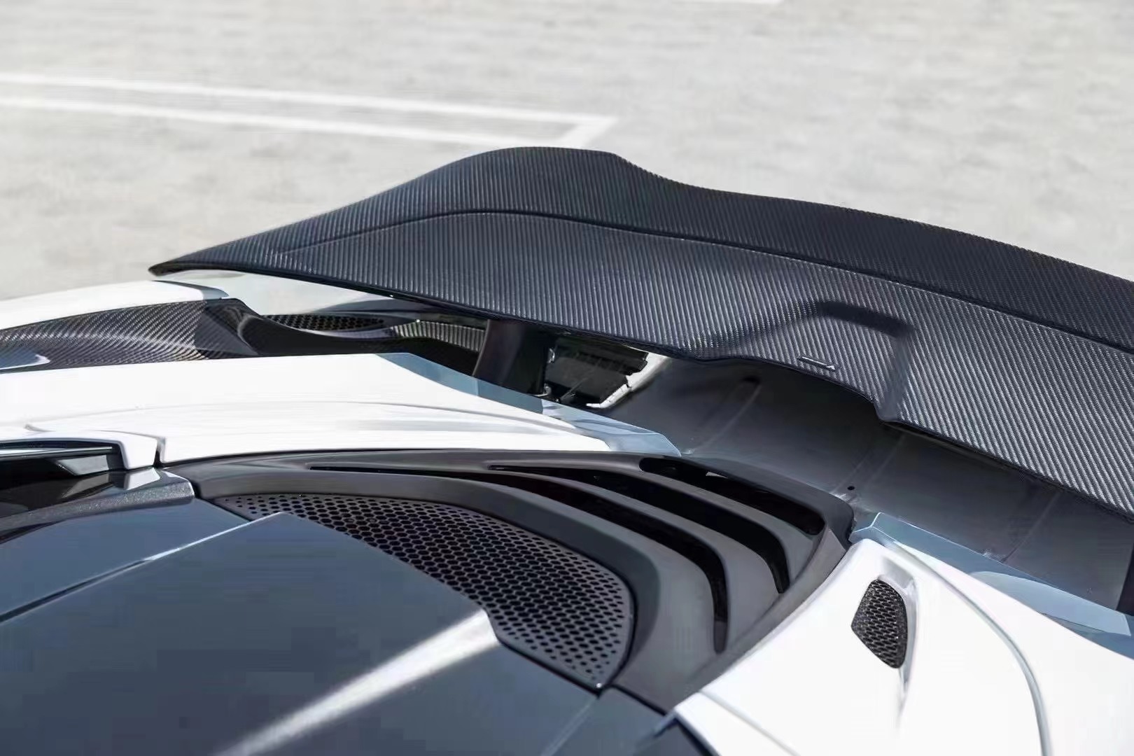 For McLaren 720s Carbon Fiber Spoiler 720s Upgraded to VORS Style Carbon Fiber Spoiler Wing