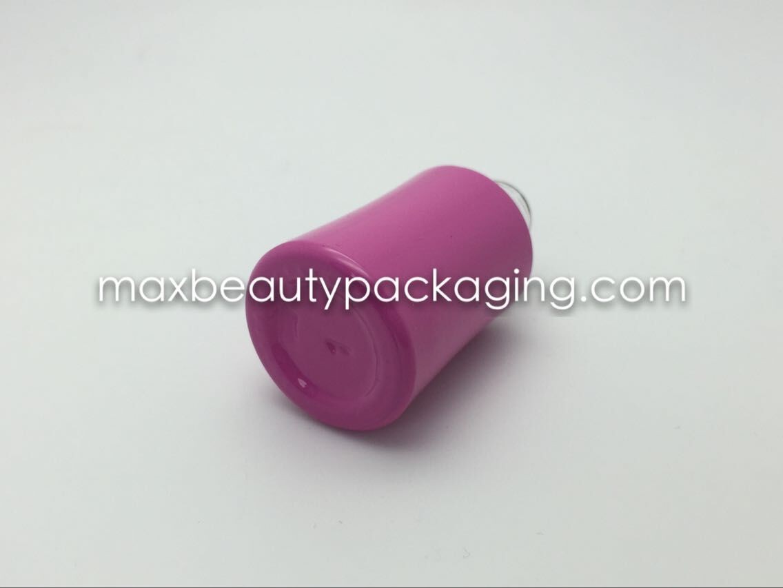powder coating gel polish bottle double coating different color gel polish bottle nail polish packaging cap and brush
