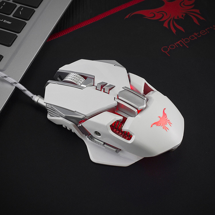 4mA Optical 8D 6800DPI USB Gaming Mouse Multicolor