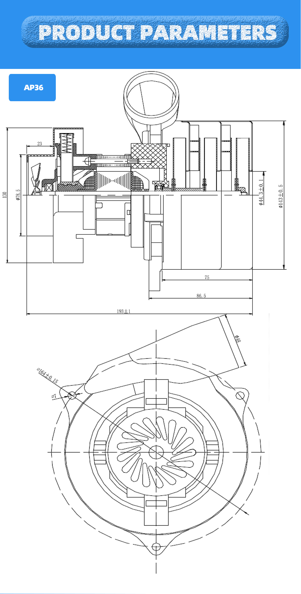 2000W 220V Brushless Dc Vacuum Motor Tangential Customized 24V Dc OEM