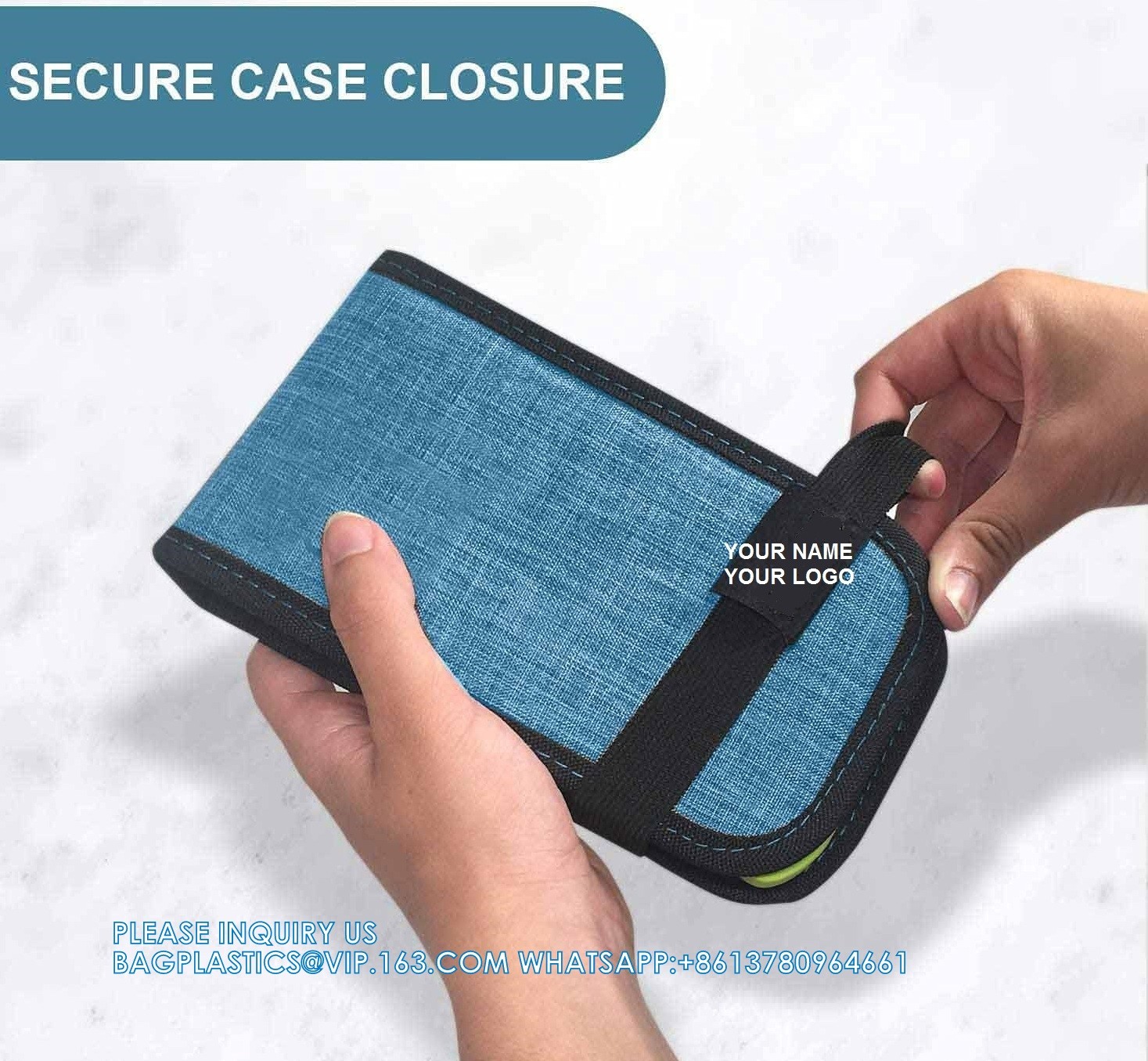Magnetic Folding Pill Organizer Supplement Case For OTC Medicine, Prescription Vitamins-14 Slots, Turquoise