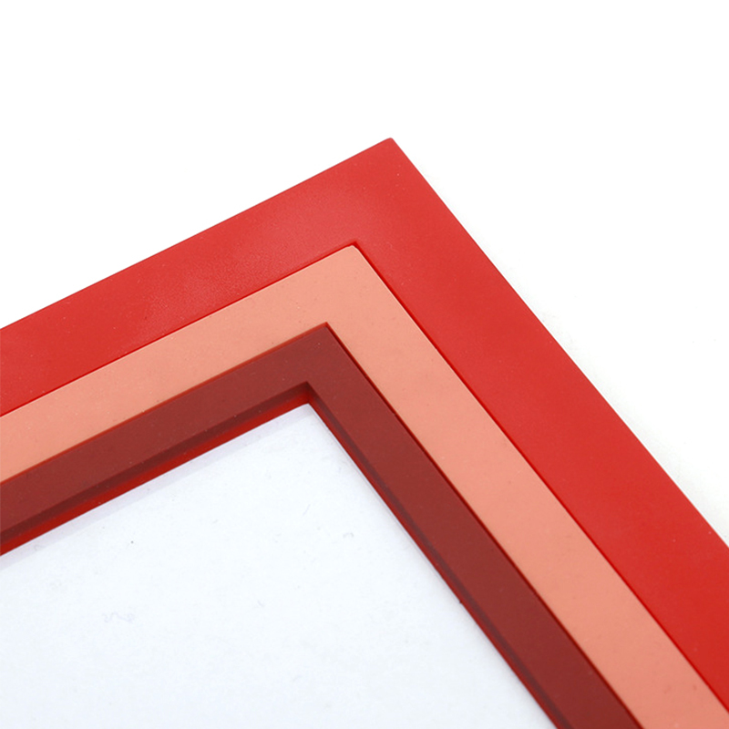 PVC Soft Rubber red Custom Size Photo Frames 3D Home Decoration