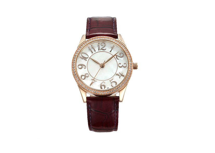 5ATM Ladies 304L Stainless Steel Watches Miyota Movement Quartz Type