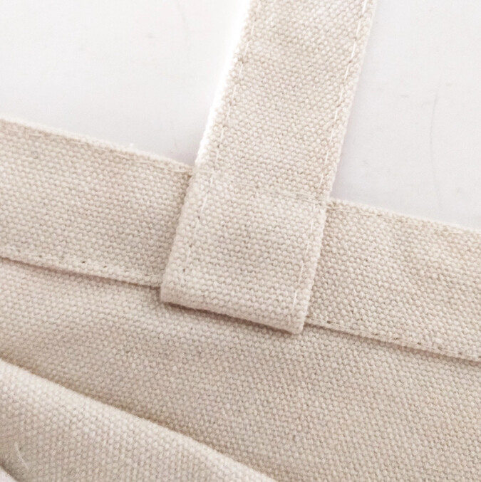 Natural Color 100% Organic Cotton Canvas Tote Bag